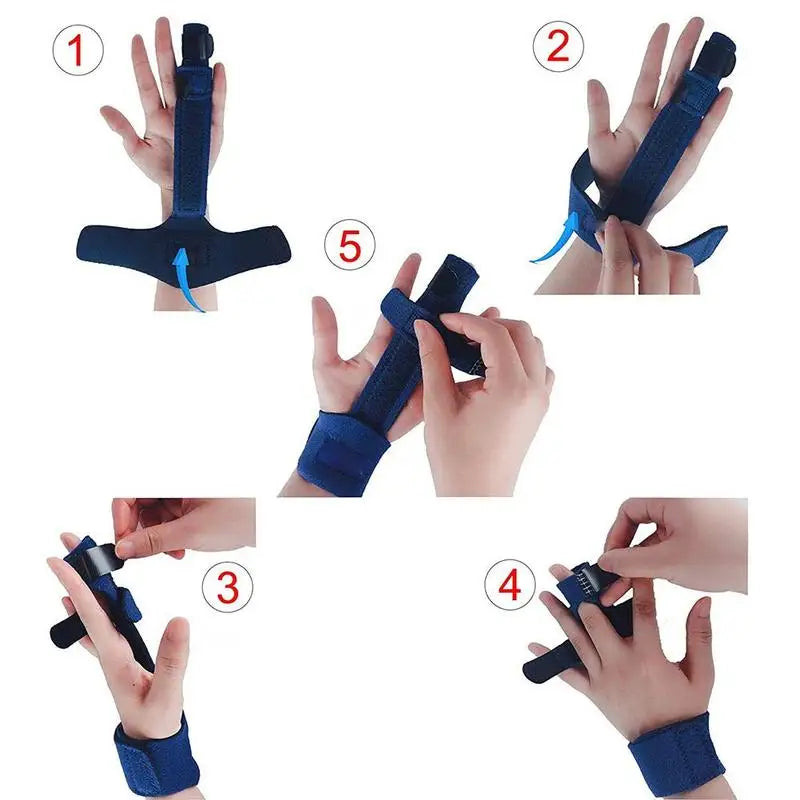Trigger Finger Splints, Finger Brace Adjustable Locking Straightener Hand Support Brace for Sprains, Arthritis,Knuckle Tendon Quake