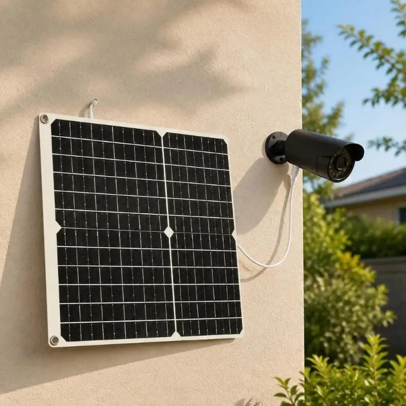 12V Monocrystalline Charging Module with 21.5% Conversion Efficiency, Direct Sunlight Output, and Type-C Cable for Low-Watt K1KF Quake