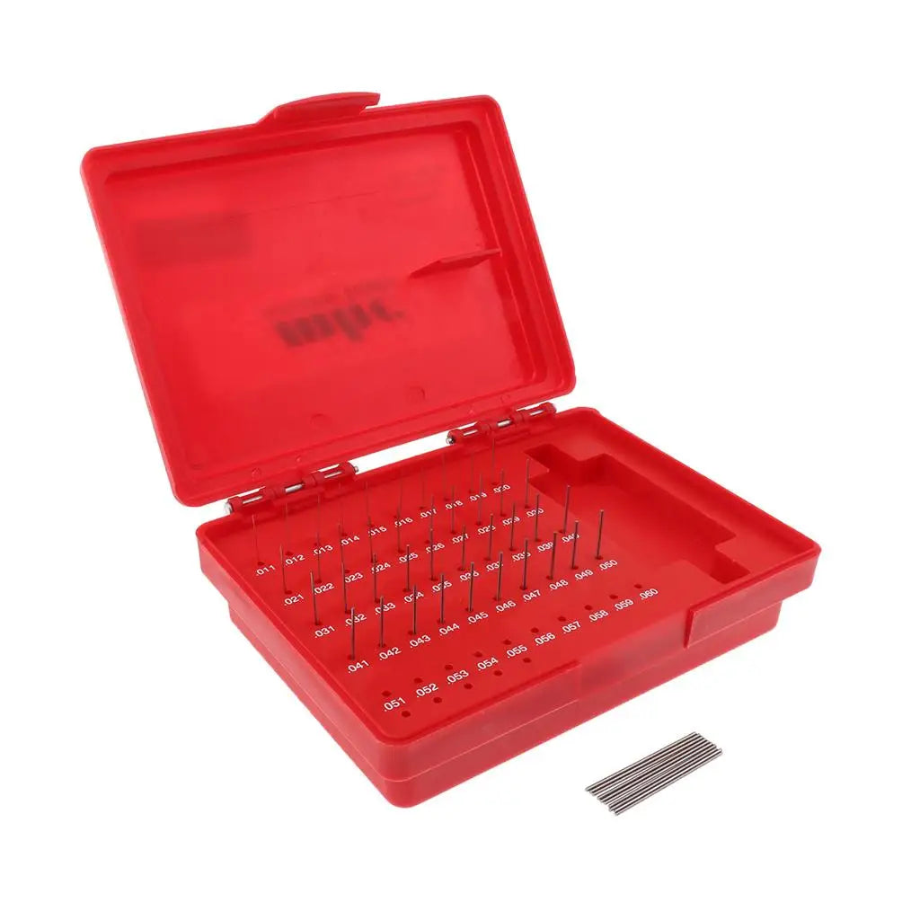 Steel Gauge Block Set Tungsten Material 50pcs Pin Gage Sets Precision Measuring Tool for Workshop Use Quake