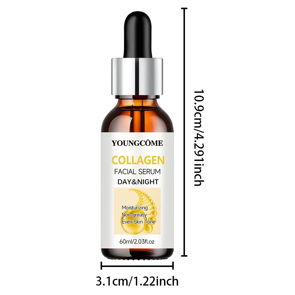  Collagen Facial Serum Moistunaing Skin Lifting Firm Fade Fine Lines Anti-aging Essence Whitening Brighten Nourish Skin Care Quake 60ml