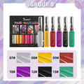 6pcs/Set Disposable Hair Dye Comb - Washable Hair Tint for Party, Birthday, and Cosplay - Easy to Use and Safe Quake B
