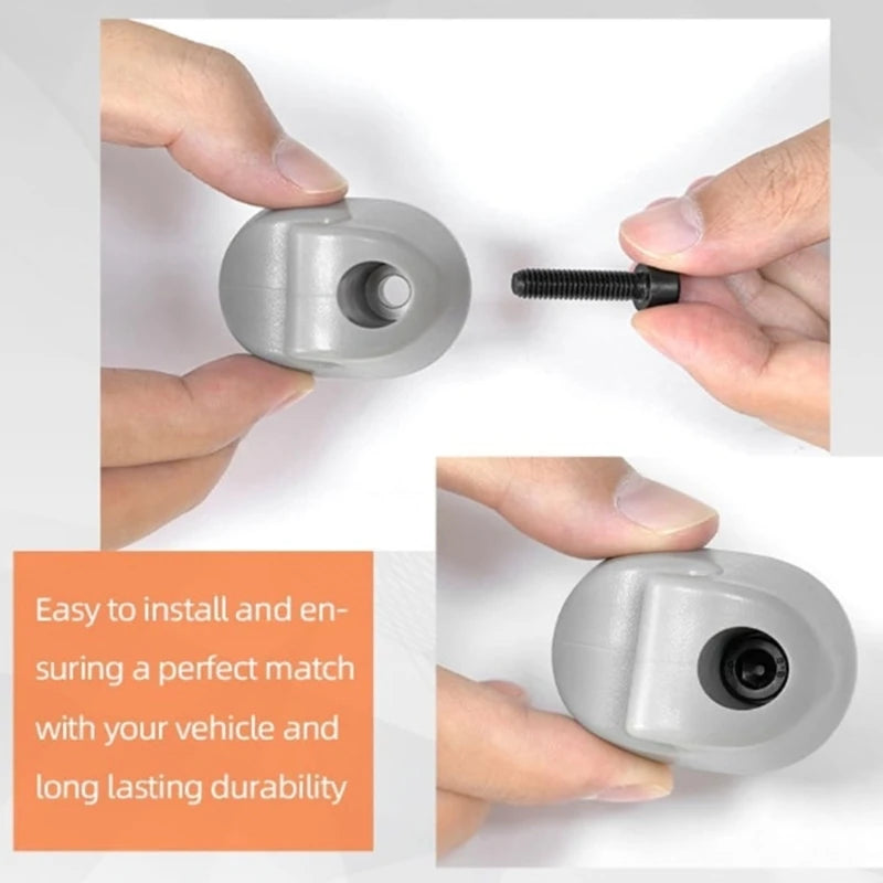 2 Pieces Truck Sun Shade Clip Gray Interior S161023-661 ABS Construction Works With Vehicle Types Simple Assembly H8WE Quake