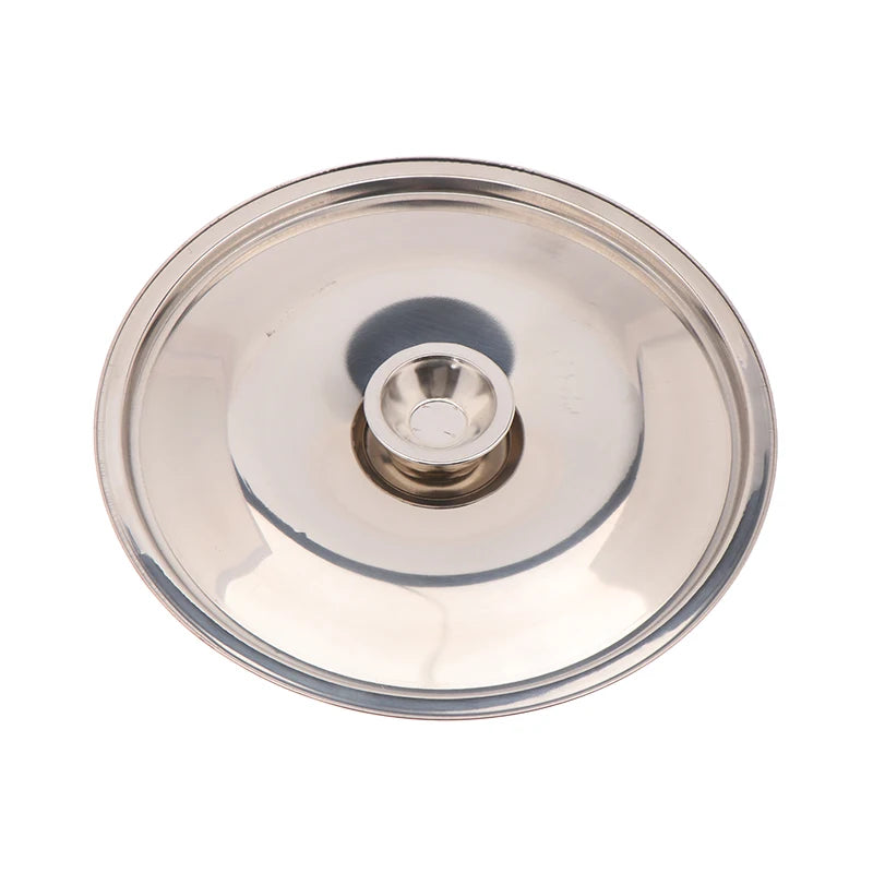 1Pcs Kitchen Stainless Steel Round Pot Lid Replacement , 10/12/14/16/18/20/22/24/26cm Saucepan Cover Quake 24cm