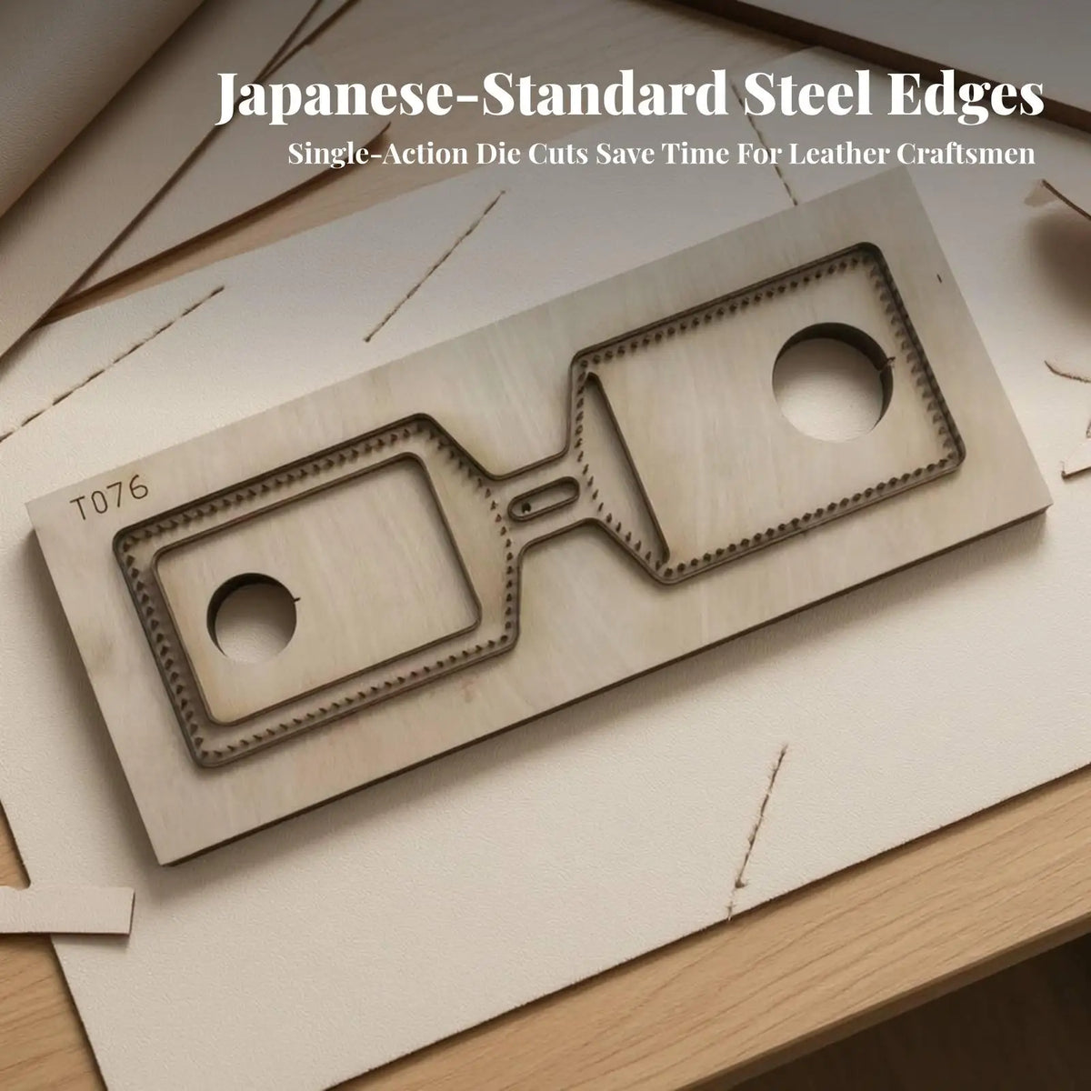 Handmade Card Holder Cutting Die | Reusable Wooden Base Design, DIY, Steel Rule Die Quake