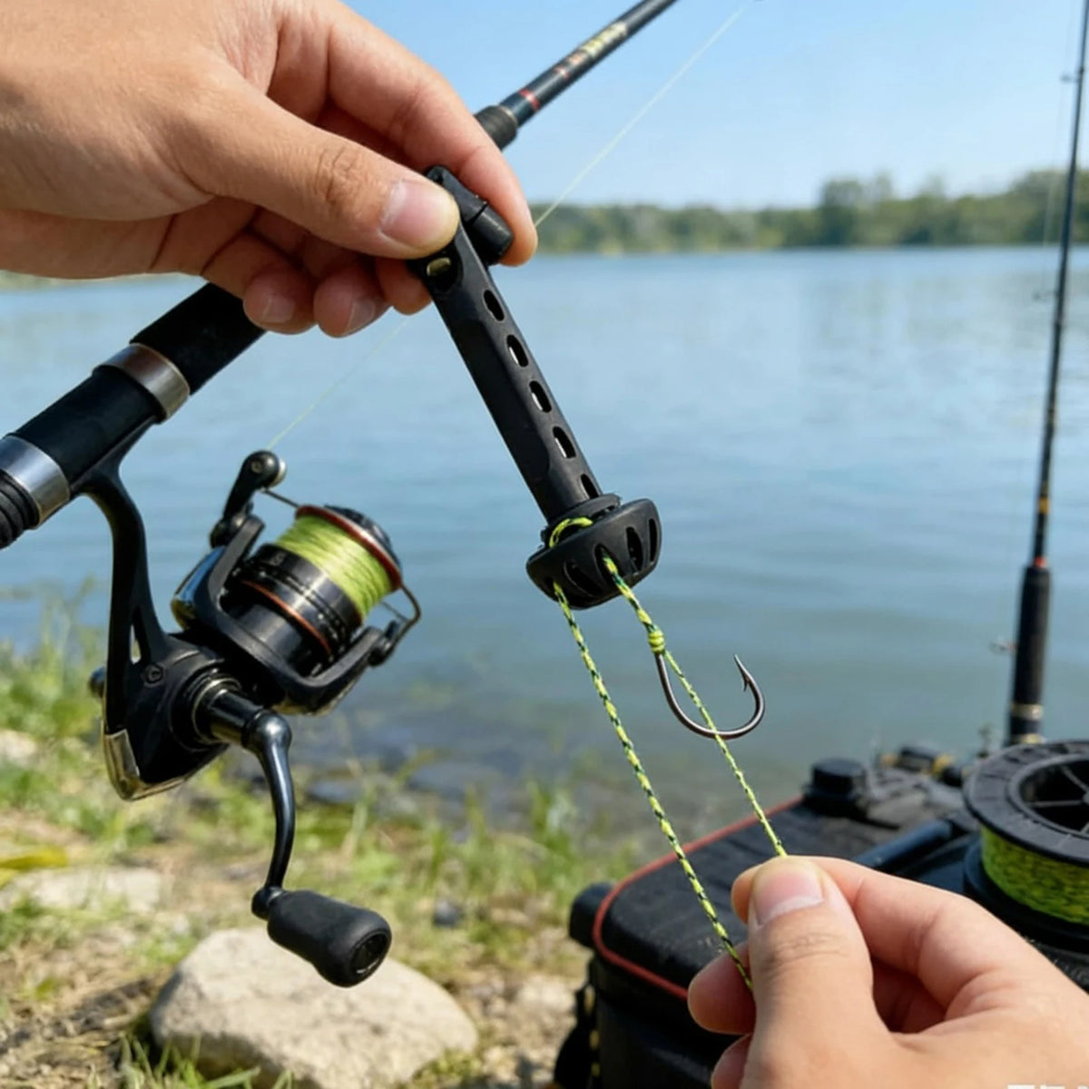 Magnetic Rigging Tool Make Fly Tying Simpler Multifunctional Fishing Line Threader Works With Most Hooks Tippets And Fly Styles Quake