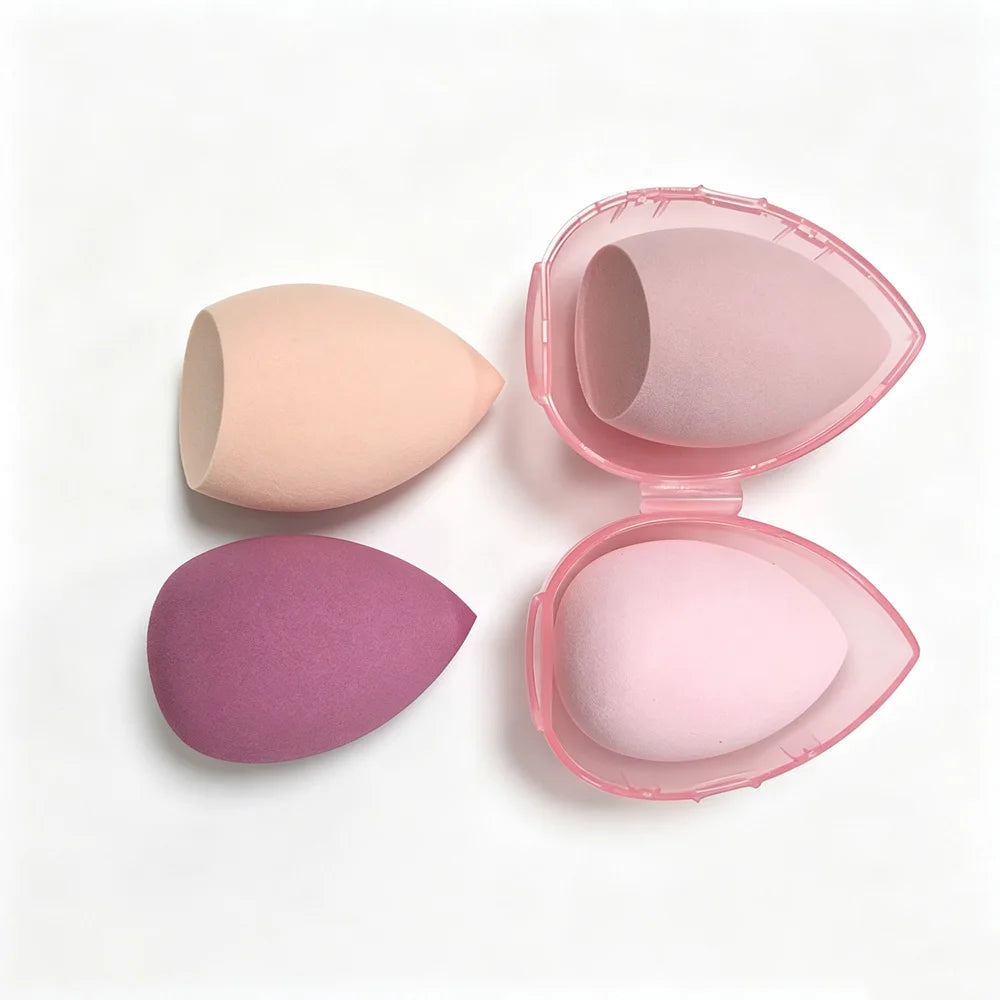 vvocci Gourd Oblique Cut Powder Puff Makeup Sponge Makeup Sponge Beauty Cosmetic Egg 4pcs Beauty Blender Teardrop Quake