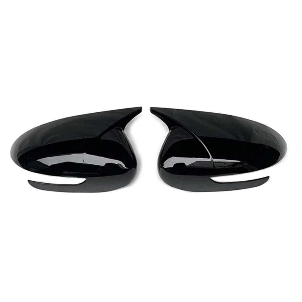 For Kia Sportage KX5 2016-2019 Car Sticker Rearview Side Mirror Cover Wing Cap Exterior Door Rear View Case Trim Carbon Fiber Quake Gloss Black