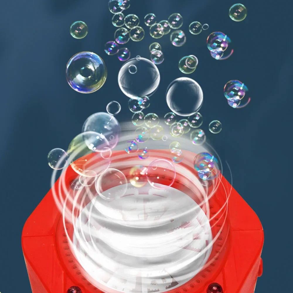 New Automatic Firework Bubble Machine Blowing Colorful Bubbles with Dynamic Music Light Bubble Toy for Kids Party Christmas Gift Quake