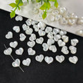 5Pcs The Mother Of Pearl Shell Vertical Hole Loose Beads 10X12mm For Jewelry Making DIY Earrings Necklace Accessory Quake WHITE 10x12mm