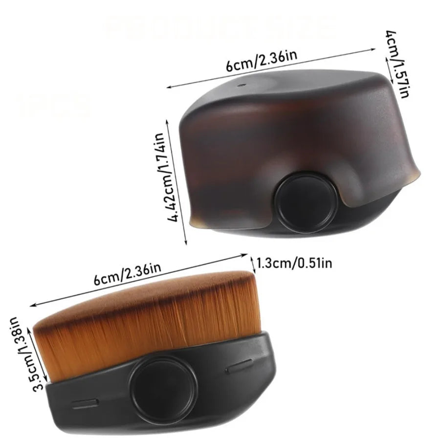 Multi-Purpose Face Brush with Case, Foundation Blush Powder Brush for Liquid Cream, Travel-Friendly Makeup Tool Quake
