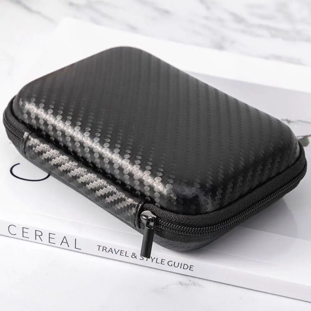 Simple EVA Earphone Bag Wear-resistant Durable Digital Accessories Storage Box Universal Portable Data Cable Organizer Quake