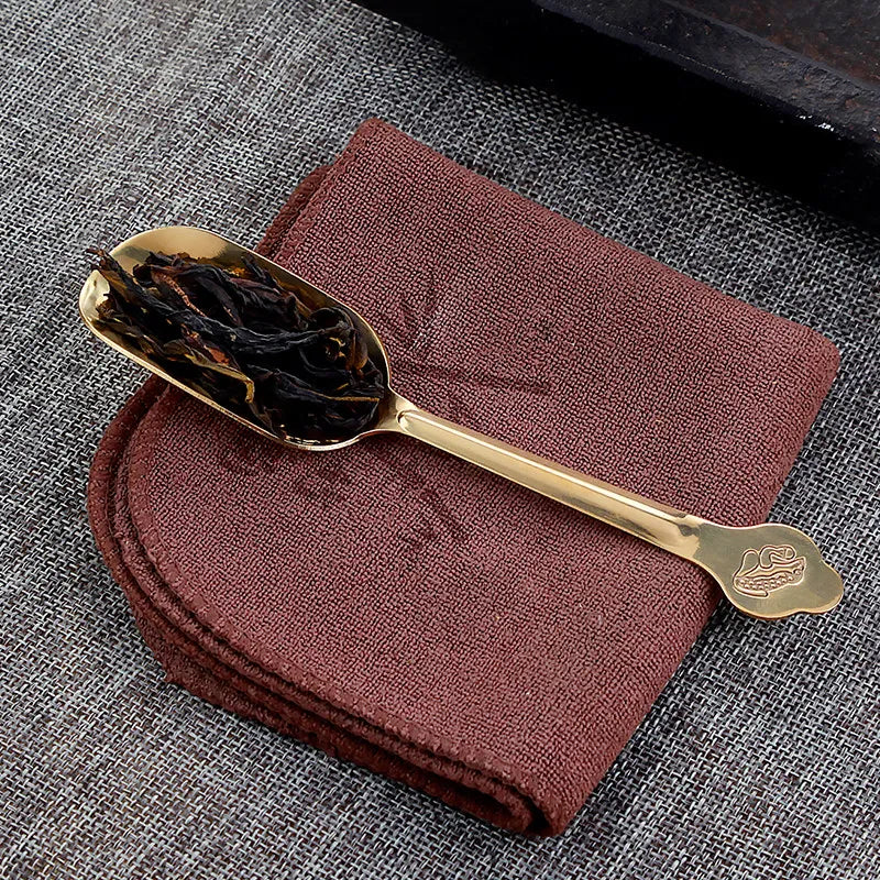 Tea spoon tea shovel small brass tea set accessories tea spoon single tea spoon tea set tea spoon tea spoon Quake