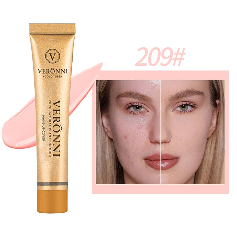 Long-lasting waterproof and sweatproof concealer with natural nude Maquiagem Liquid Concealer Beauty Face Cosmetics Makeup Base Quake 209