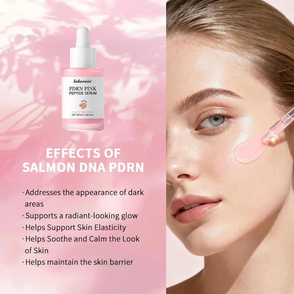 Salmon DNA PDRN Pink Peptide callage Serum Pink Glow Serum Remove Skin Darkness Hydrating Moisturizing Firming Korean Skincare Quake