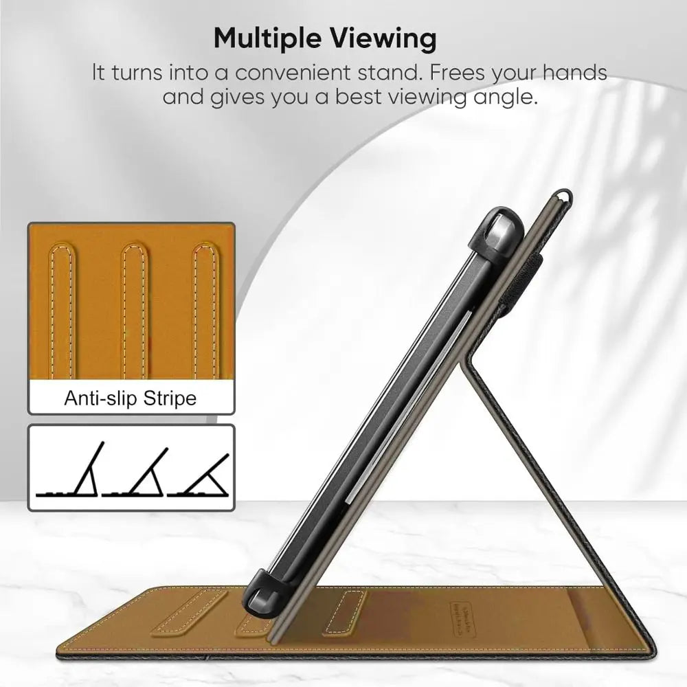 7/8/9/10 inch Universal Tablet Case Shockproof Multi-Angle Viewing Tablet Stand Cover PU Leather for Samsung/Huawei/Xiaomi Quake
