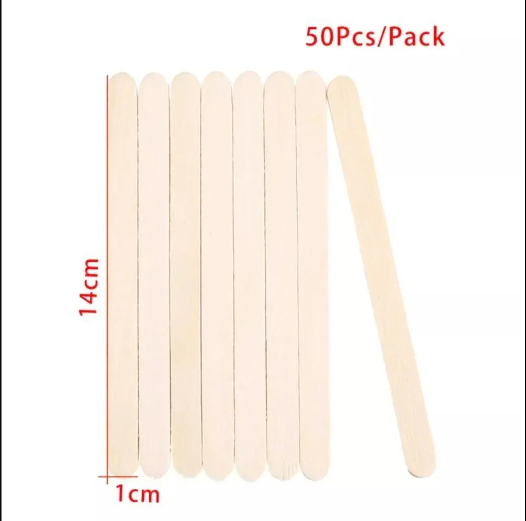 Resin Cream Stick 50/100/150Pcs Tool Epoxy Stirring Stick Popsicle Ice Handmade DIY Resin Mold Wood Ice Pop Sticks Making Tools Quake 140mm 50Pcs