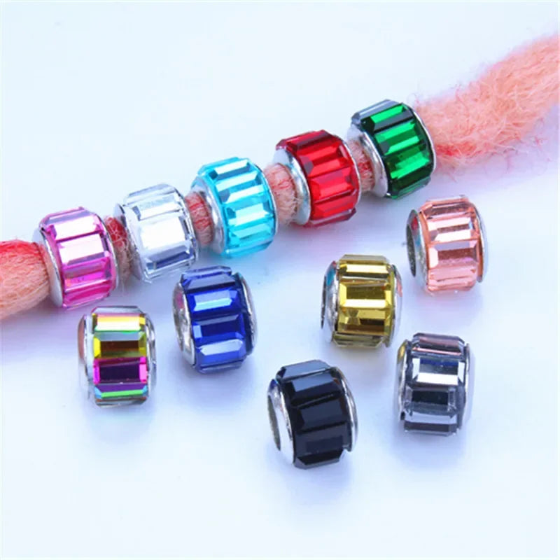 5pcs Hair Dreadlock Jewelry Hair Little Braids Decoration Beaded Bead Wig Headdress Hair Accessories Styling Tool Braiders Stuff Quake