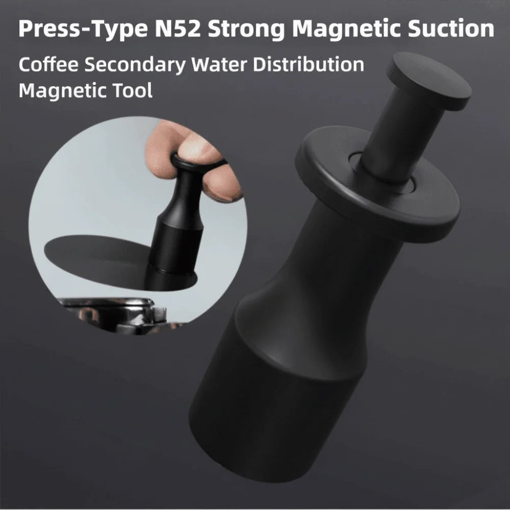 Magnetic Coffee Filter Suction Press Type Powder Free Coffee Puck Screen Suction Coffee Extraction Tool Bar Barista Tool Quake