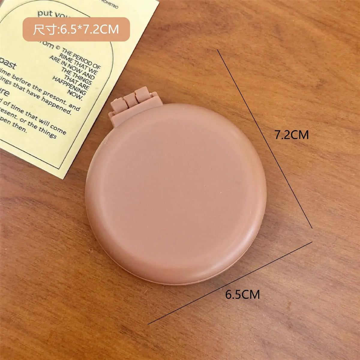 Small Size Hair Comb with Folding Mirror Traveling Portable Massage Folding Comb Women Girl Air Cushion Hair Brush Styling Tools Quake coffee