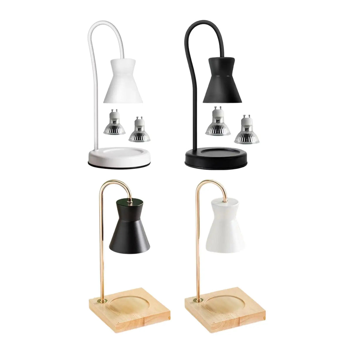 Candle Warmer Lamp No Flame Fragrance Table Lamp for Living Room Small & Large Jar Candles Quake