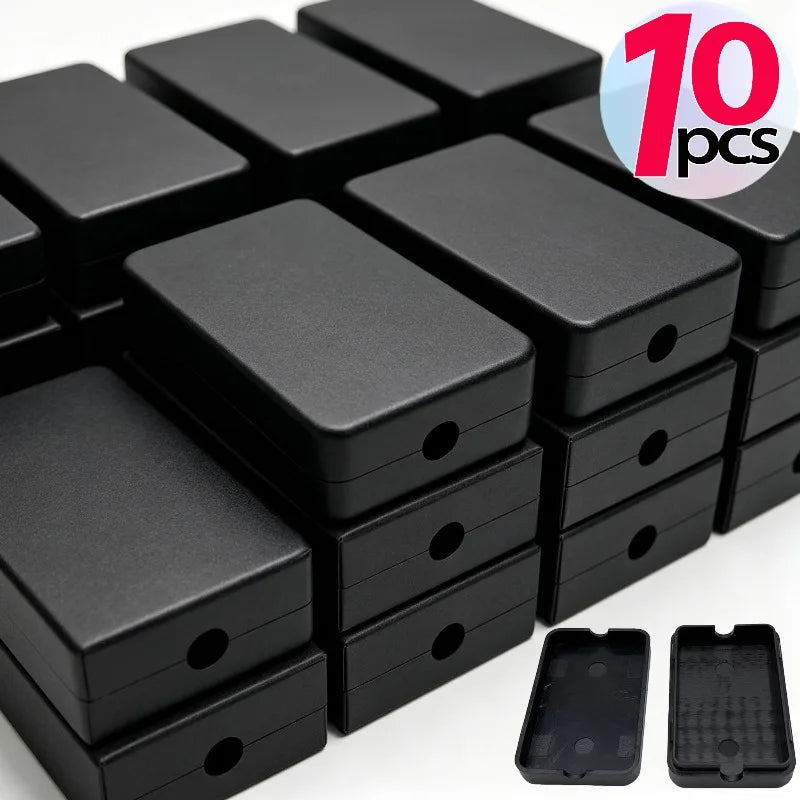 10/1PCS Waterproof Black Housing Electronic Project Protection Box PCB Circuit Board Electrical Wire Junction Box Plastic Shell Quake
