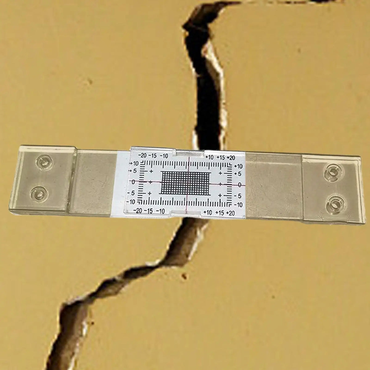 Concrete Crack Monitor Transparent Analog Acrylic Device Precision Crack Monitoring Gauge for Reinforced Building Seismic Quake