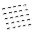 50Pcs 3 Pin Micro Limit Switch SPDT 1NC+1NO Micro Switch Black+White AC 1A 125V Limit Switch for Arduino CYT1073 Toy Mouse Quake Beige