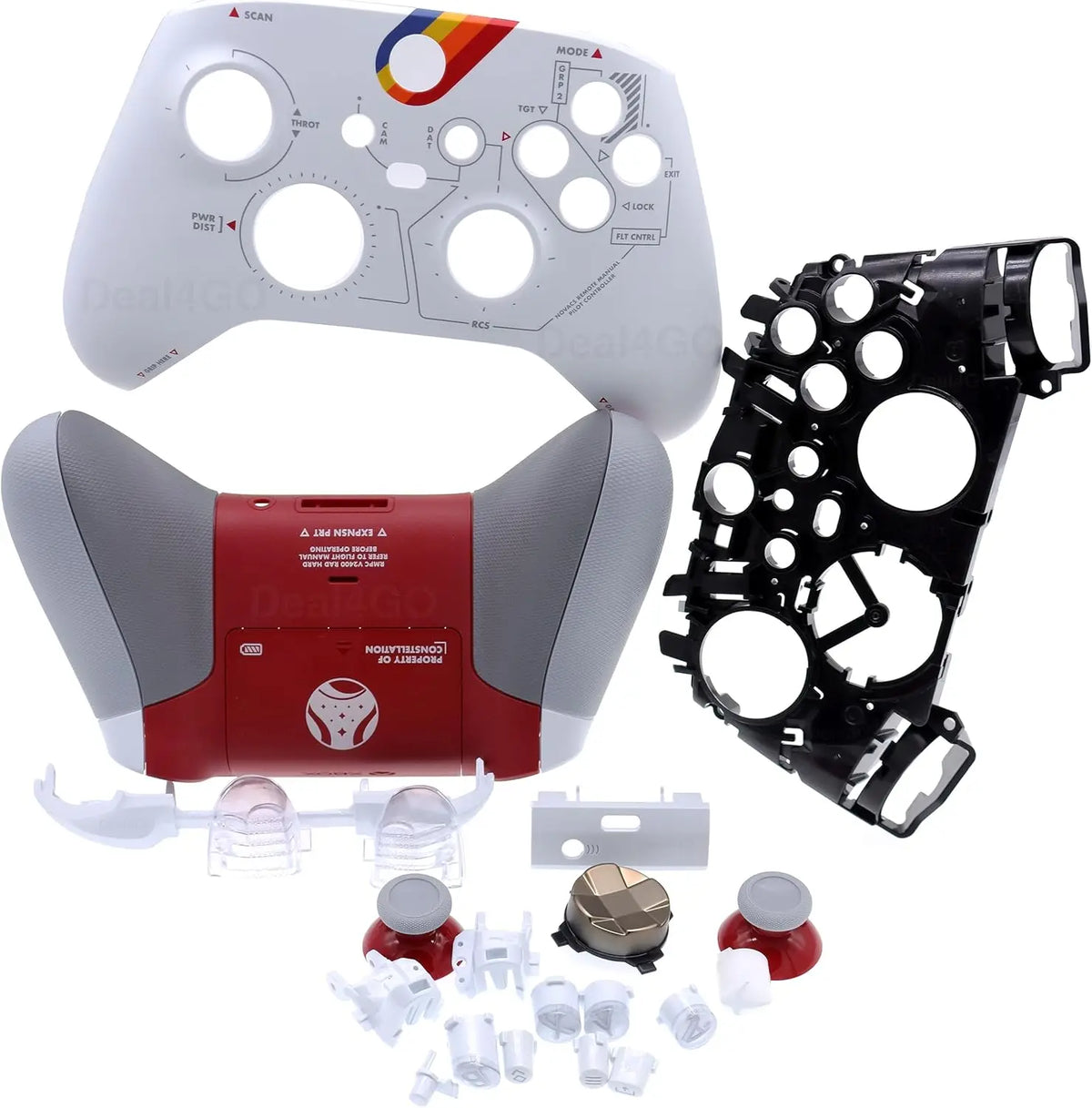 FULL Housing Shell Cover kit w/Buttons Bumper Thumbsticks D-Pad replacement for Xbox Series controller Quake