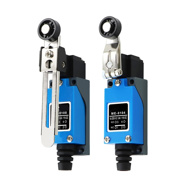 Switch ME-8108/04/07/11/12/22/66/69/9101 Limit Switch Rotary Adjustable Roller Lever Arm Travel Switch 1NC 1NO Waterproof IP65 Quake