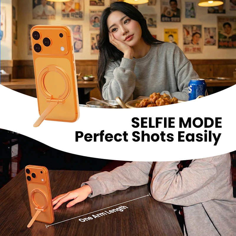 Ultra-thin Cell Phone Ring Holder Magnetic Ring Foldable Kickstand Magnet Grip Desktop Stand for Phone Quake