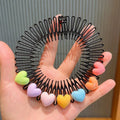 Children Y2k Star Colorful Broken Hair Comb Headband Hair Clip Bear Cute Headdress Sweet Princess Girls Elongated Hair Accessory Quake love heart