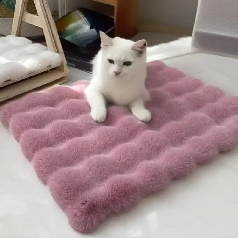 Warm Plush Pet Bed for Cats Dogs Thick Soft Sleeping Mat Universal All Seasons Autumn Winter Pet Pad Quake