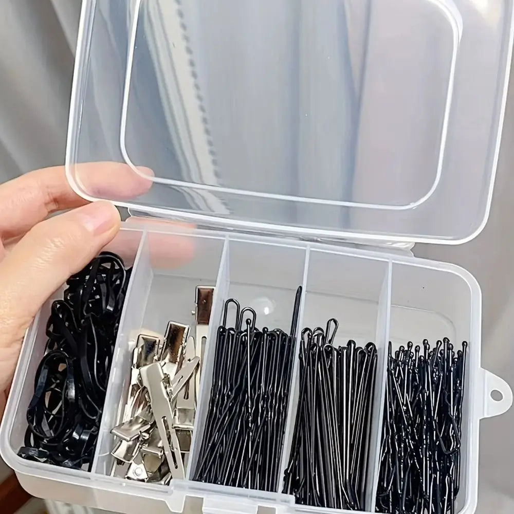 5/6-grid Portable Clear Plastic Storage Box Hair Clips Jewelry Accessories Organizer Household Travel Supplies With Dust Proof Quake