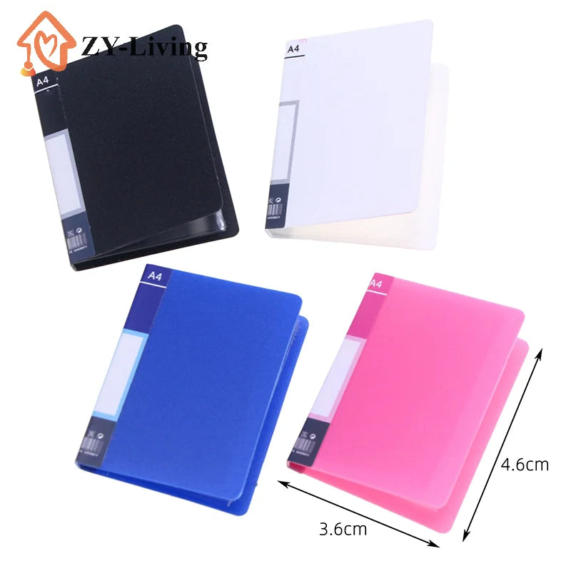 1Pcs Miniature Dollhouse File Book Folder Binder - Home Model Decor Toy Doll House Accessories 1:12 Scale Simulation Furniture Quake