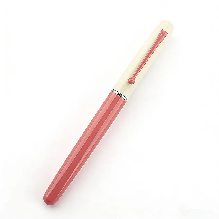 EF Nib Magnetic Cap Fountain Pen Cute Blue White Design School Stationery Pen Quake 5189-1 EF 0.38MM