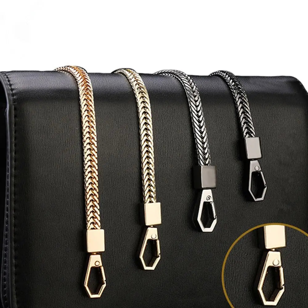 Fashion Metal Bag Chain DIY Bag Strap Purse Replacement Chain Shoulder Bag Straps Small Handbag Belt Handle Chains Accessories Quake