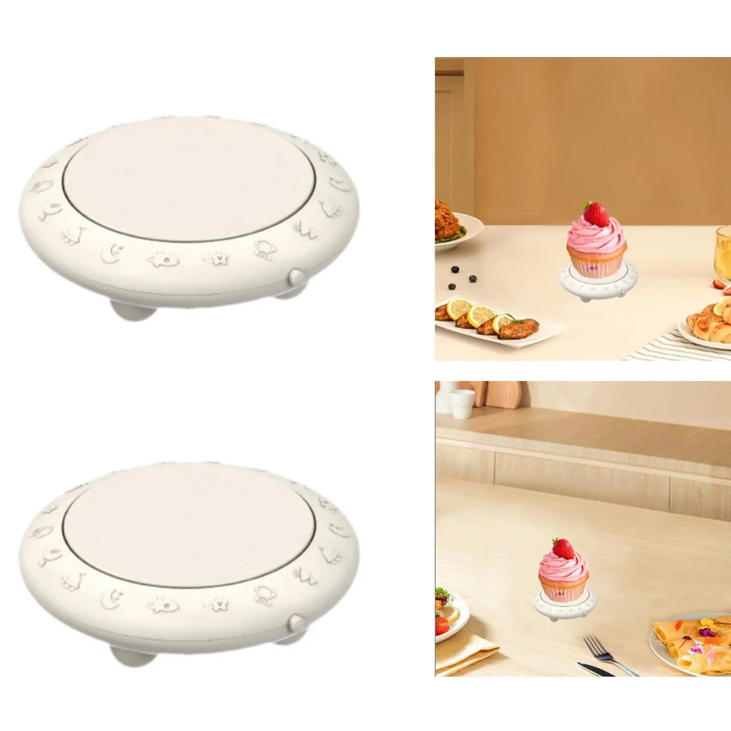 Cookie Cupcake Holder Supplies Pastries Dessert Display Automatic Rotating Plates for Kitchen Banquet Festival Parties Sushi Quake