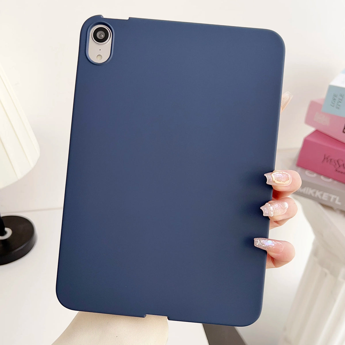 For 2021 iPad 10.2 Case 7/8/9th Generation Cover For 2018 9.7 5/6th Air 2/3 10.5 Mini 4 5 6 Pro 11 Air 4/5 10.9 10th funda soft Quake Royal blue iPad Pro11 4th(2022)