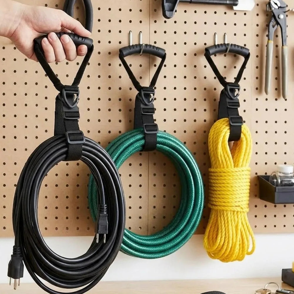 5/1PCS Multi Functional Storage Strap Heavy-Duty Hook Cord Organizer Holder with Rotate Buckle Nylon Hand-held Carrying Strap Quake