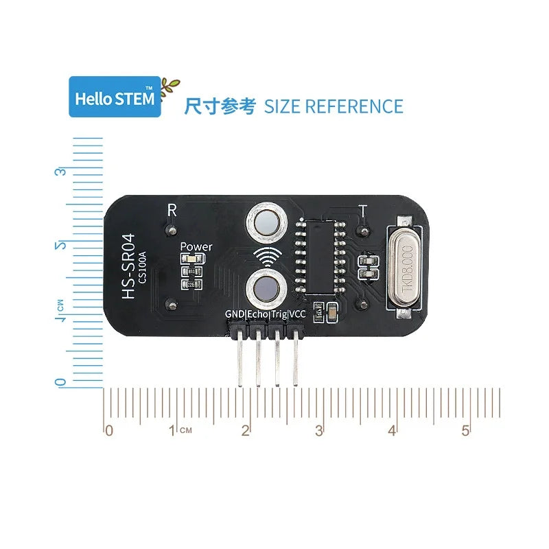 The -ultrasonic ranging module is compatible with the HC-SR04 ultrasonic sensor- for the Arduino kit development board Quake