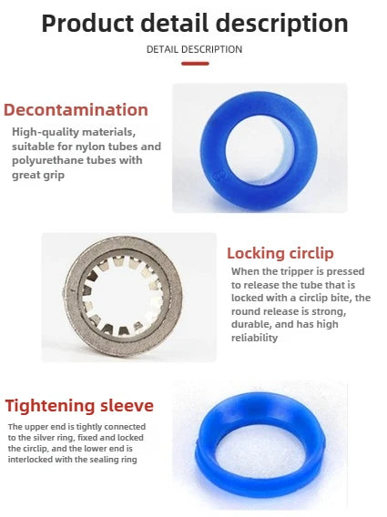 3pcs PDType Pneumatic Connector 4-m5 4-m6 4mm 6mm 8mm 10mm 12mm Fitting Male Thread 1/8 1/4 3/8 1/2 Air Fitting Quake