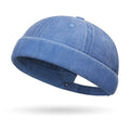 Fashion Hip Hop Beanies Hats Brimless Cotton Hip Hop Hats Solid Color Adjustable Street Hat Men Quake sky blue