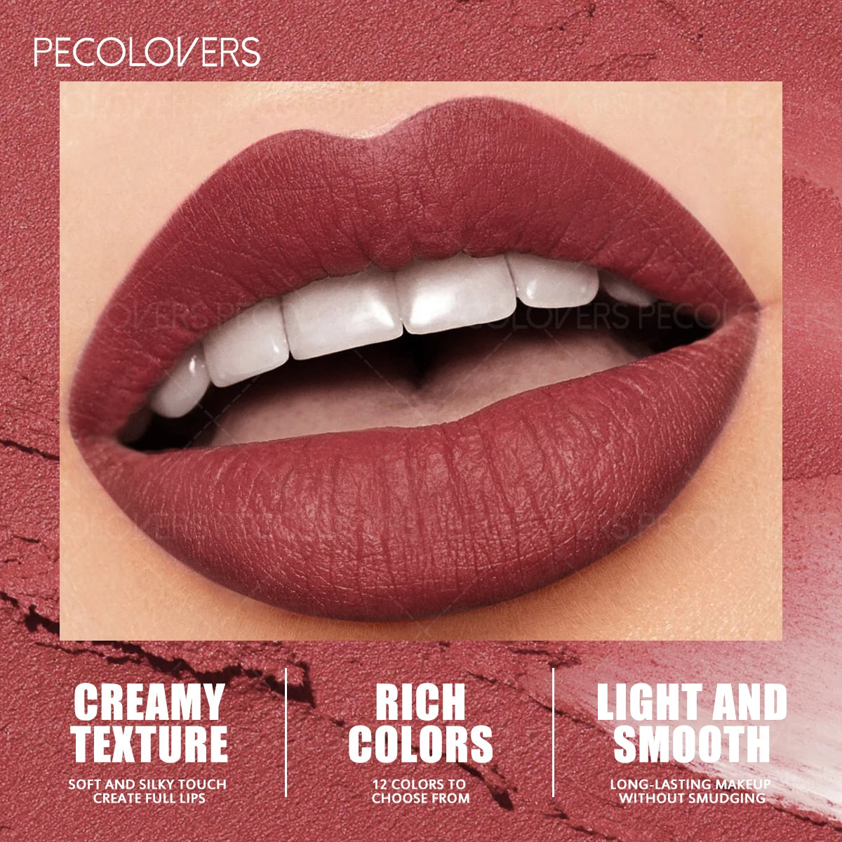 Colors Matte Lip Liner and Lipstick, Easy To Accurately Apply, Waterproof Long-lasting Non-sticky, Perfect Festival Gifts Quake