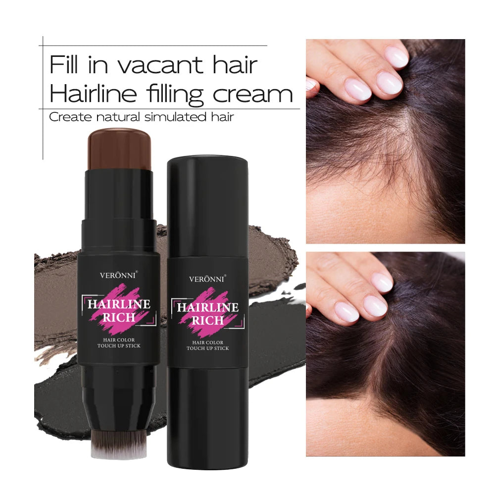 5 Colors Waterproof Hairline Concealer Stick-Instant Cover Gray Hair, Natural Looking, Sweat-Proof&Long Lasting for Men & Women Quake