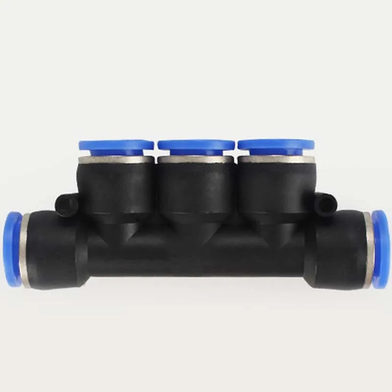 1Pcs PK Pneumatic tubing fittings: plastic push-in PK4, PK6, PK8, five-way outer diameter, PK10, PK12 Quake