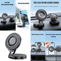Magnetic Phone Mount with Folding Designings Portable Foldable Magnetic Phone Stand Mobile Phone Stand for Car Dashboard K1KF Quake Default Title