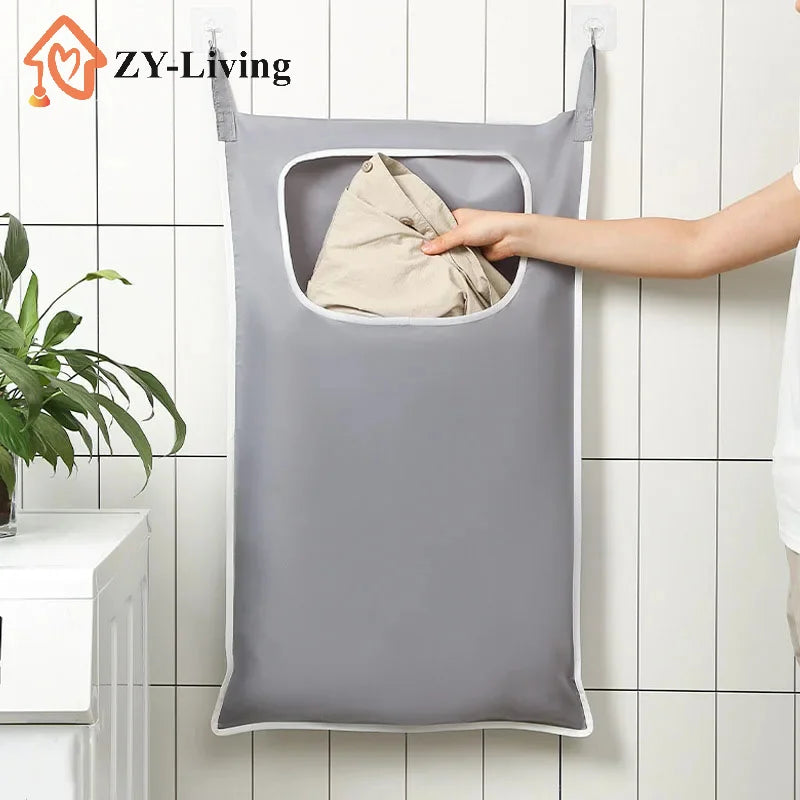 Door Hanging Laundry Basket Wall Mounted Dirty Clothes Storage Box Household Sundries Storage Bag Storage Bag Quake