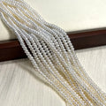 Natural Freshwater Pearl Isolation Pearl 3-4mm For Jewelry Making DIY Necklace Earrings Bracelet Accessory Quake WHITE 3-4mm