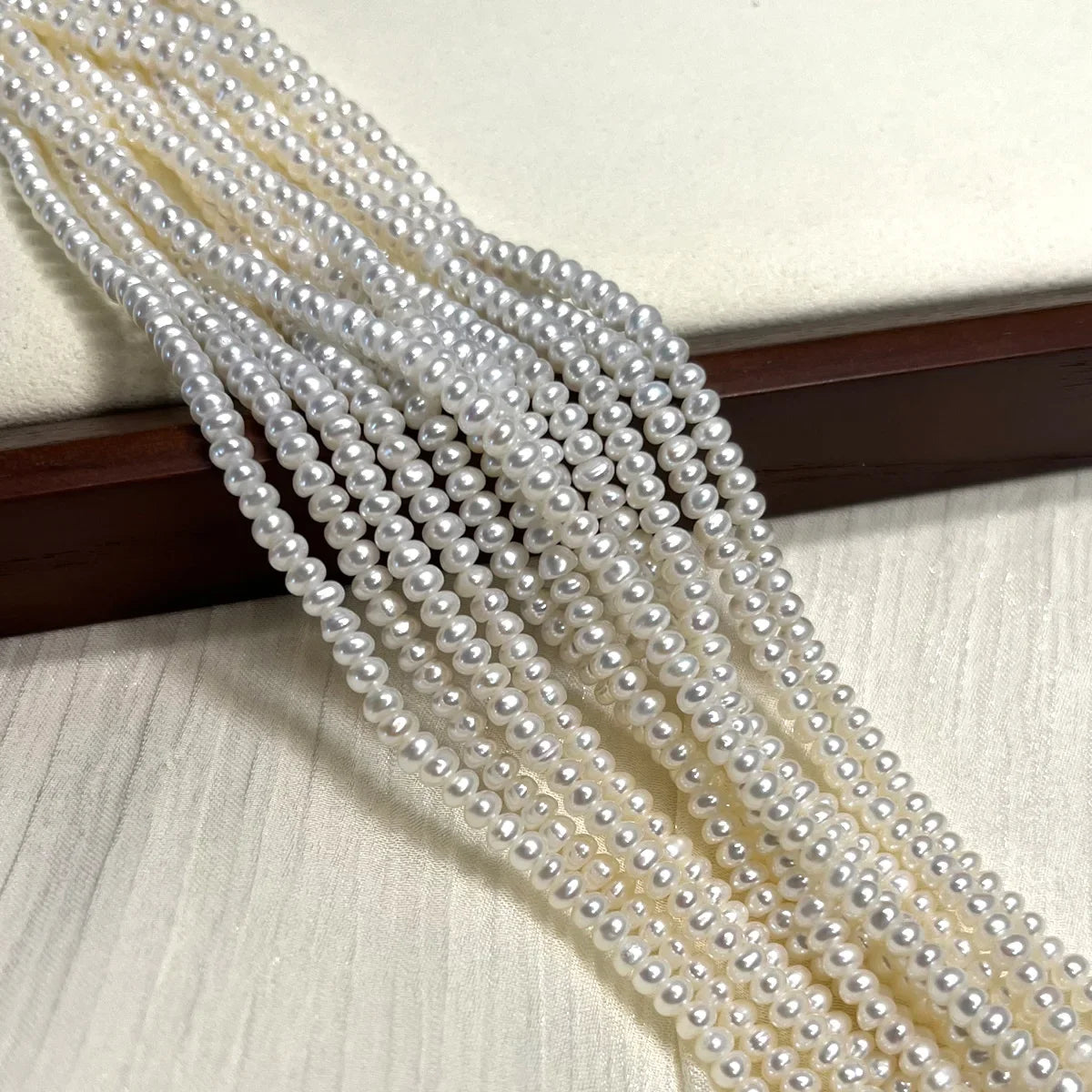 Natural Freshwater Pearl Isolation Pearl 3-4mm For Jewelry Making DIY Necklace Earrings Bracelet Accessory Quake WHITE 3-4mm