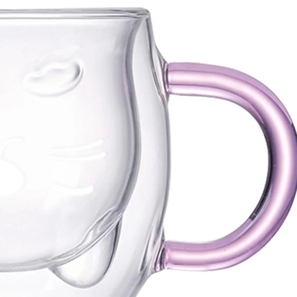 Glass Cup Heat Resistant Borosilicate Glass -Proof Anti-Scalding Cup for Cocktail Quake